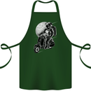 Astro Scooter Spaceman Biker Motorcyle MOD Cotton Apron 100% Organic Forest Green