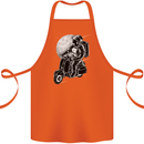 Astro Scooter Spaceman Biker Motorcyle MOD Cotton Apron 100% Organic Orange