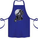 Astro Scooter Spaceman Biker Motorcyle MOD Cotton Apron 100% Organic Royal Blue