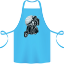 Astro Scooter Spaceman Biker Motorcyle MOD Cotton Apron 100% Organic Turquoise