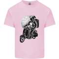 Astro Scooter Spaceman Biker Motorcyle MOD Kids T-Shirt Childrens Light Pink