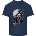 Astro Scooter Spaceman Biker Motorcyle MOD Kids T-Shirt Childrens Navy Blue
