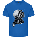 Astro Scooter Spaceman Biker Motorcyle MOD Kids T-Shirt Childrens Royal Blue