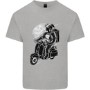Astro Scooter Spaceman Biker Motorcyle MOD Kids T-Shirt Childrens Sports Grey