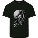 Astro Scooter Spaceman Biker Motorcyle MOD Mens Cotton T-Shirt Tee Top Black
