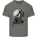 Astro Scooter Spaceman Biker Motorcyle MOD Mens Cotton T-Shirt Tee Top Charcoal