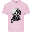 Astro Scooter Spaceman Biker Motorcyle MOD Mens Cotton T-Shirt Tee Top Light Pink