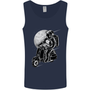 Astro Scooter Spaceman Biker Motorcyle MOD Mens Vest Tank Top Navy Blue