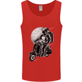 Astro Scooter Spaceman Biker Motorcyle MOD Mens Vest Tank Top Red