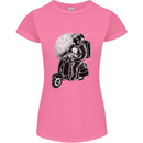 Astro Scooter Spaceman Biker Motorcyle MOD Womens Petite Cut T-Shirt Azalea