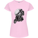 Astro Scooter Spaceman Biker Motorcyle MOD Womens Petite Cut T-Shirt Light Pink