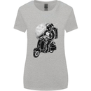 Astro Scooter Spaceman Biker Motorcyle MOD Womens Wider Cut T-Shirt Sports Grey
