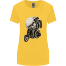 Astro Scooter Spaceman Biker Motorcyle MOD Womens Wider Cut T-Shirt Yellow