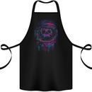 Astro Skull Astronaut Space Cotton Apron 100% Organic Black