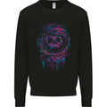 Astro Skull Astronaut Space Kids Sweatshirt Jumper Black