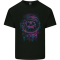 Astro Skull Astronaut Space Mens Cotton T-Shirt Tee Top Black