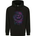 Astro Skull Astronaut Space Mens Hoodie Black