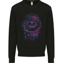 Astro Skull Astronaut Space Mens Sweatshirt Jumper Black