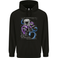 Astronaut Drummer Drumming Drums Mens Hoodie Black