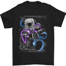 Astronaut Drummer Drumming Drums Mens T-Shirt Cotton Gildan Black