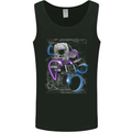 Astronaut Drummer Drumming Drums Mens Vest Tank Top Black