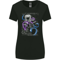 Astronaut Drummer Drumming Drums Womens Wider Cut T-Shirt Black