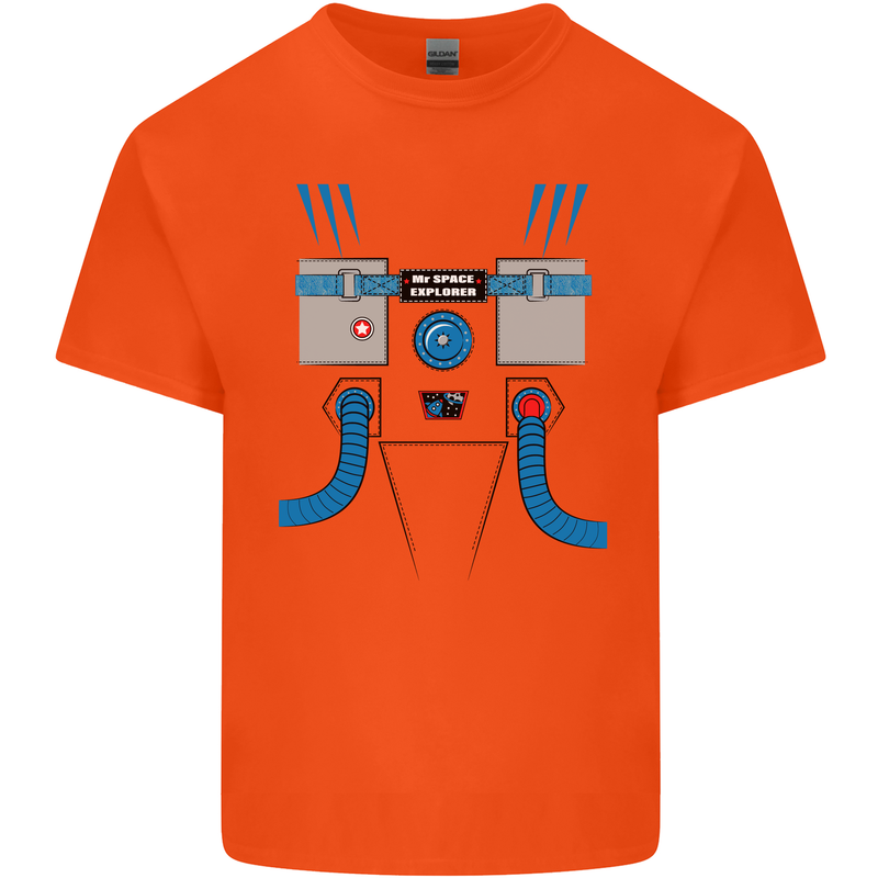 Astronaut Fancy Dress Costume Kids T-Shirt Childrens Orange