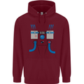 Astronaut Fancy Dress Costume Mens 80% Cotton Hoodie Maroon