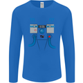 Astronaut Fancy Dress Costume Mens Long Sleeve T-Shirt Royal Blue