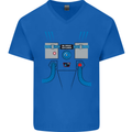 Astronaut Fancy Dress Costume Mens V-Neck Cotton T-Shirt Royal Blue