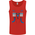 Astronaut Fancy Dress Costume Mens Vest Tank Top Red