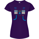 Astronaut Fancy Dress Costume Womens Petite Cut T-Shirt Purple