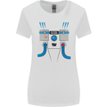 Astronaut Fancy Dress Costume Womens Wider Cut T-Shirt White