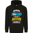 At an Awesome Engineer Mens 80% Cotton Hoodie Black