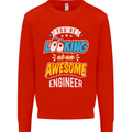 At an Awesome Engineer Mens Sweatshirt Jumper Bright Red