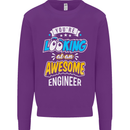 At an Awesome Engineer Mens Sweatshirt Jumper Purple