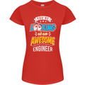 At an Awesome Engineer Womens Petite Cut T-Shirt Red