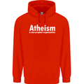Atheism a Non Profit Organisation Atheist Childrens Kids Hoodie Bright Red