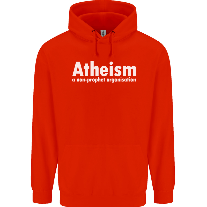 Atheism a Non Profit Organisation Atheist Childrens Kids Hoodie Bright Red