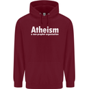 Atheism a Non Profit Organisation Atheist Childrens Kids Hoodie Maroon