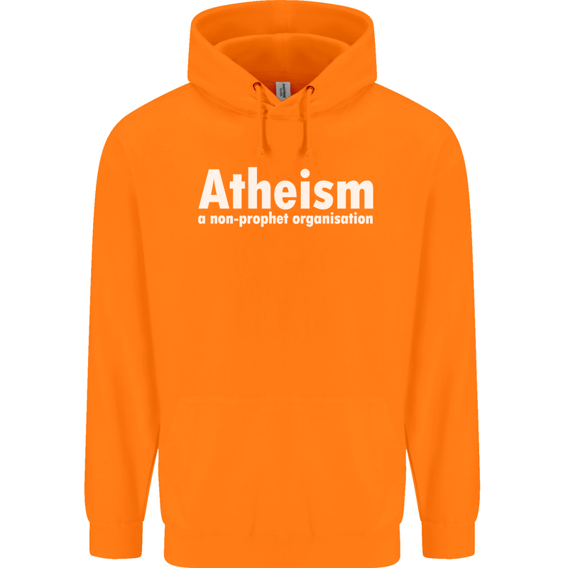 Atheism a Non Profit Organisation Atheist Childrens Kids Hoodie Orange