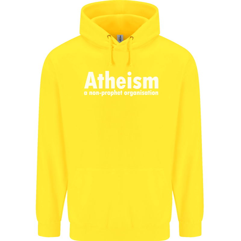 Atheism a Non Profit Organisation Atheist Childrens Kids Hoodie Yellow