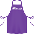 Atheism a Non Profit Organisation Atheist Cotton Apron 100% Organic Purple