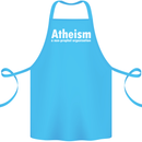Atheism a Non Profit Organisation Atheist Cotton Apron 100% Organic Turquoise