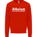 Atheism a Non Profit Organisation Atheist Kids Sweatshirt Jumper Bright Red