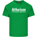 Atheism a Non Profit Organisation Atheist Kids T-Shirt Childrens Irish Green