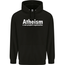 Atheism a Non Profit Organisation Atheist Mens 80% Cotton Hoodie Black