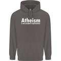 Atheism a Non Profit Organisation Atheist Mens 80% Cotton Hoodie Charcoal