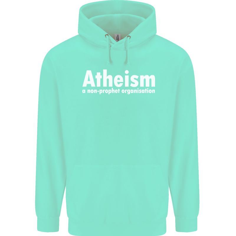 Atheism a Non Profit Organisation Atheist Mens 80% Cotton Hoodie Peppermint