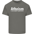 Atheism a Non Profit Organisation Atheist Mens Cotton T-Shirt Tee Top Charcoal